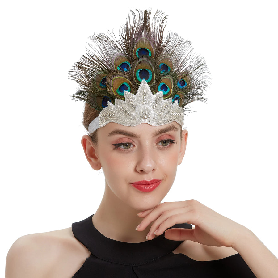 Bandeau à Plumes Gatsby Années 20 – Plusieurs Modèles