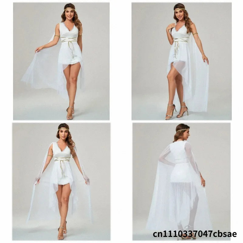 Robe Déesse Grecque Blanche Sexy