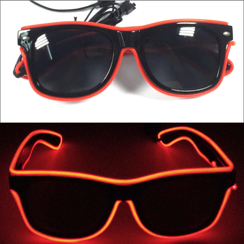 Lunettes Néon LED Lumineuses Adulte