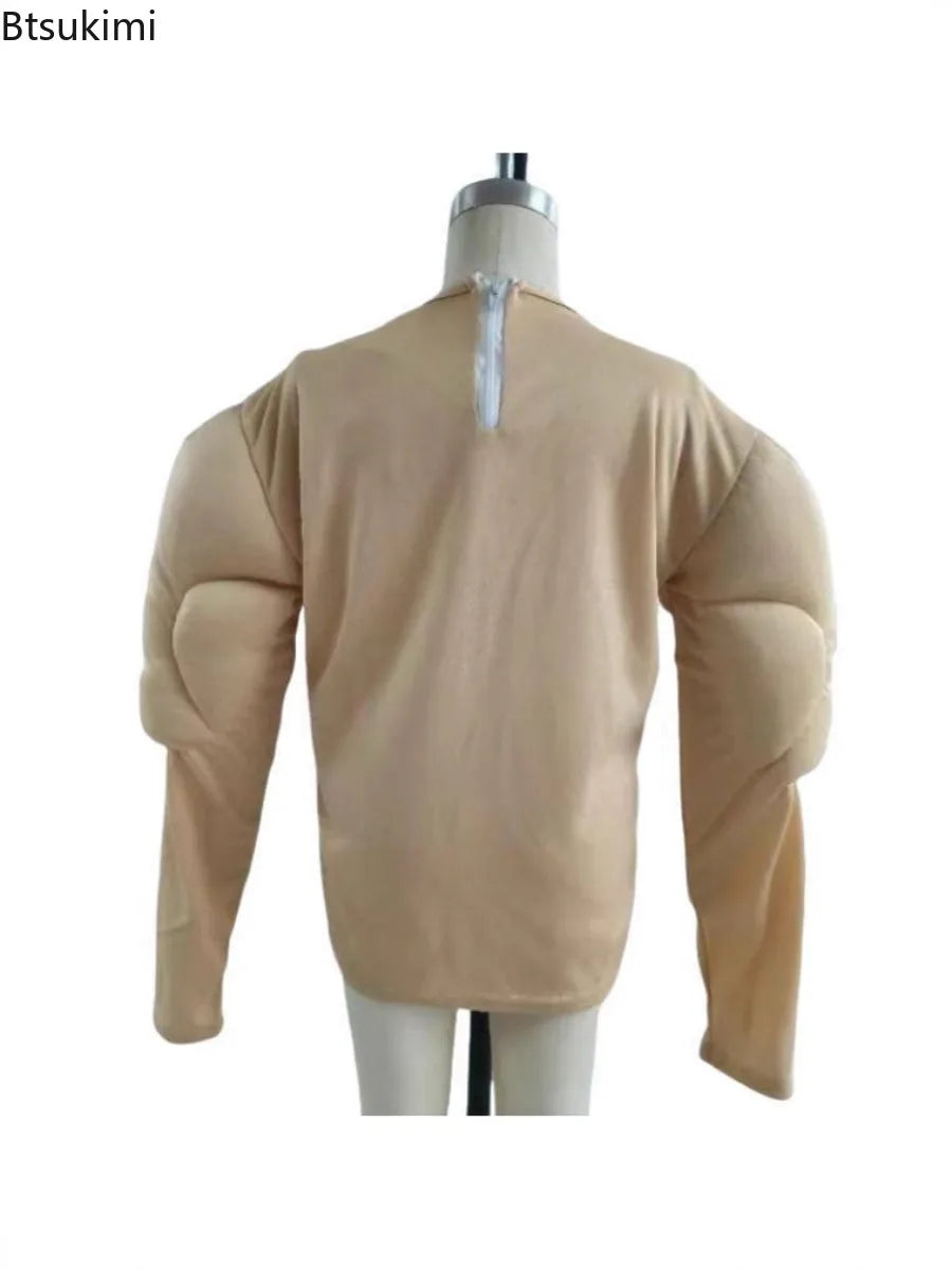Haut Faux Muscles Culturiste Homme