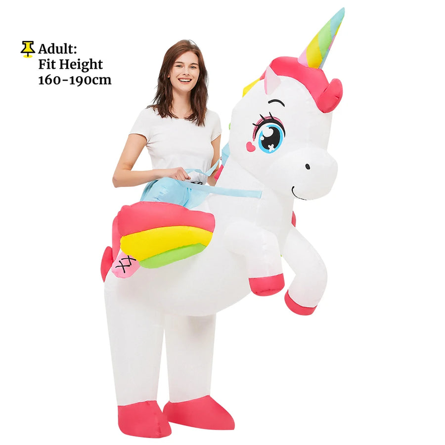 Déguisement Licorne à Chevaucher Gonflable – Plusieurs Tailles