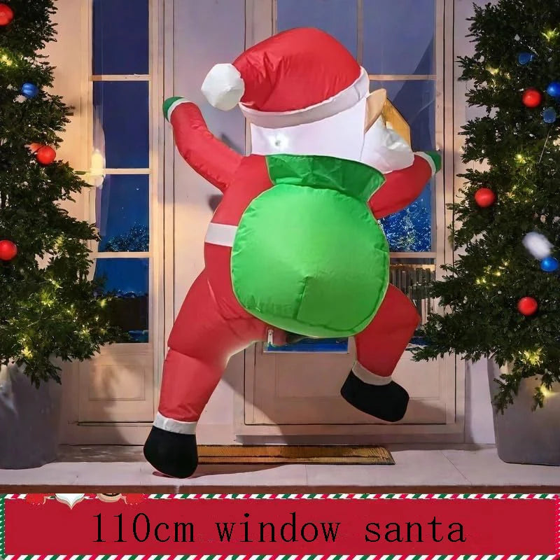 Père Noël Grimpeur Gonflable 2,4 m – Décoration Extérieure – vue 15