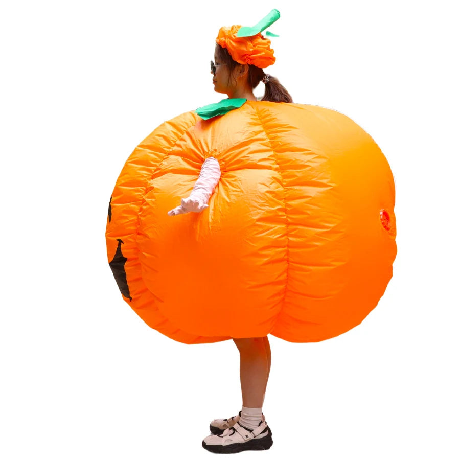 Déguisement Citrouille Gonflable Adulte – Taille Unique