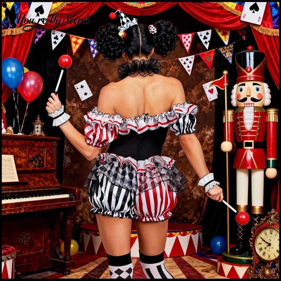 Combinaison Clown Sexy Femme – Dompteuse de Cirque – vue 4