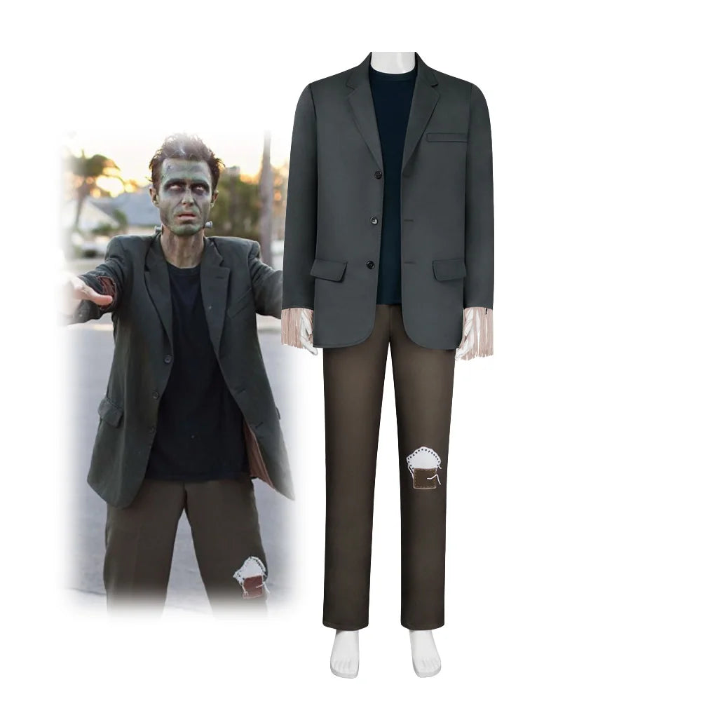 Costume Monstre Gothique Homme – Veste Grise et Pantalon