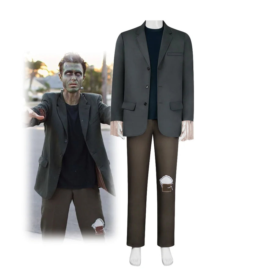 Costume Monstre Gothique Homme – Veste Grise et Pantalon