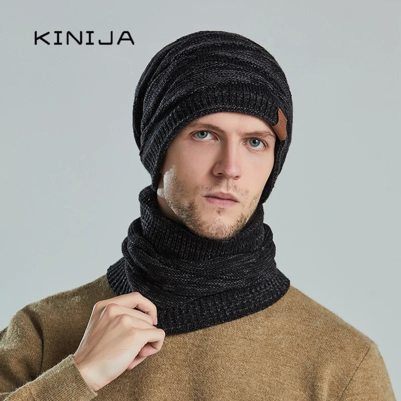 Ensemble Bonnet et Écharpe Hiver – Plusieurs Couleurs
