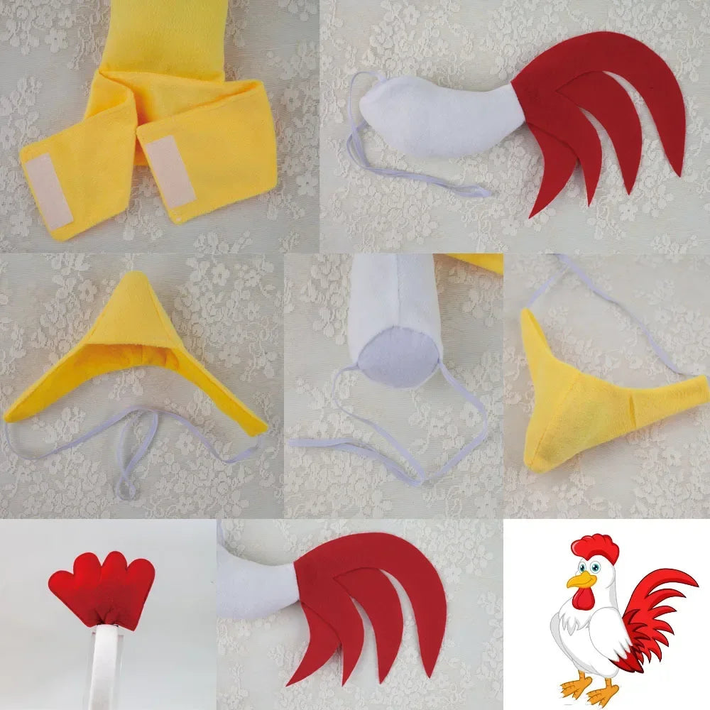 Kit Déguisement Poule – Serre-Tête, Tutu et Queue