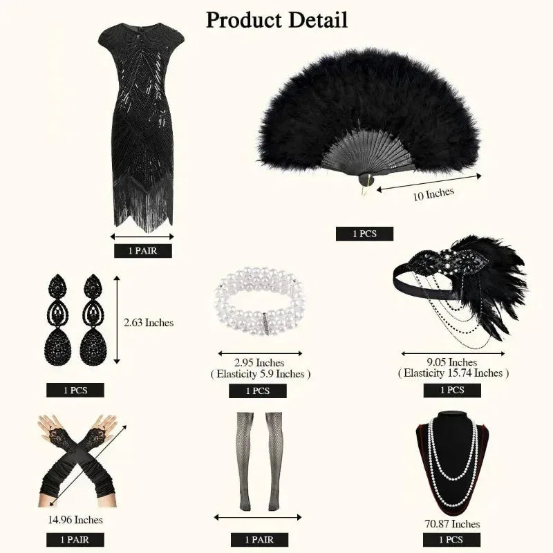 Robe Charleston Gatsby Années 20 – Robe ou Accessoires