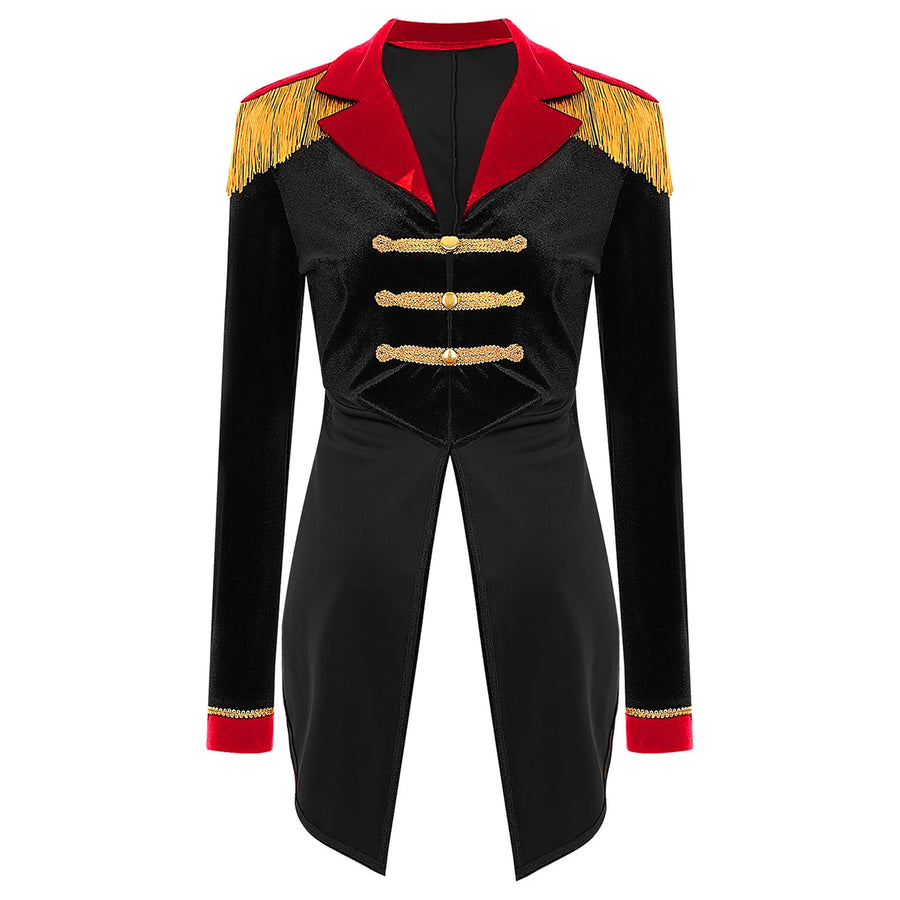 Veste de Monsieur Loyal Femme – Queue-de-Pie en Velours à Épaulettes – vue 8
