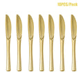 Couverts Jetables Dorés – Lots de 10, Cuillères et Fourchettes