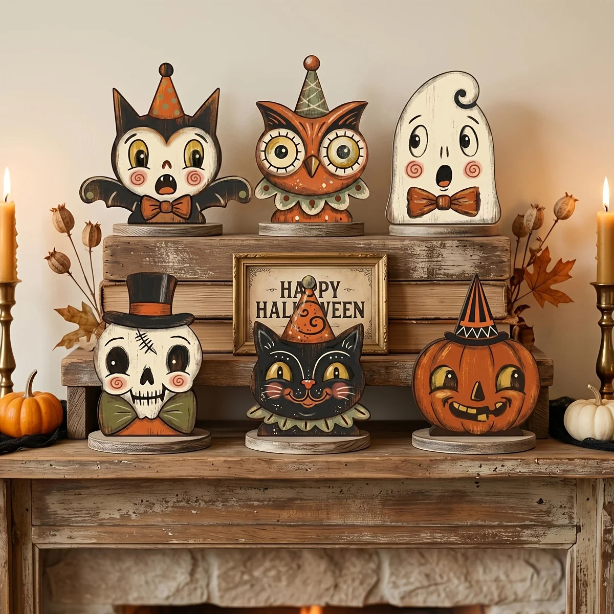Décoration en bois à poser Halloween – vue 2