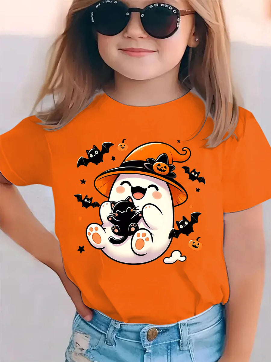 T-shirts Halloween Assortis Famille – Fantômes et Citrouilles