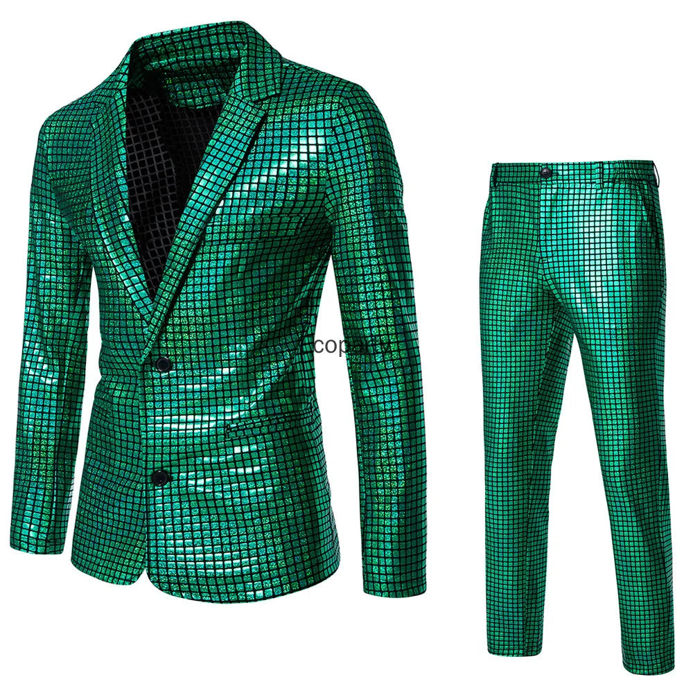 Combinaison Paillettes Disco Homme