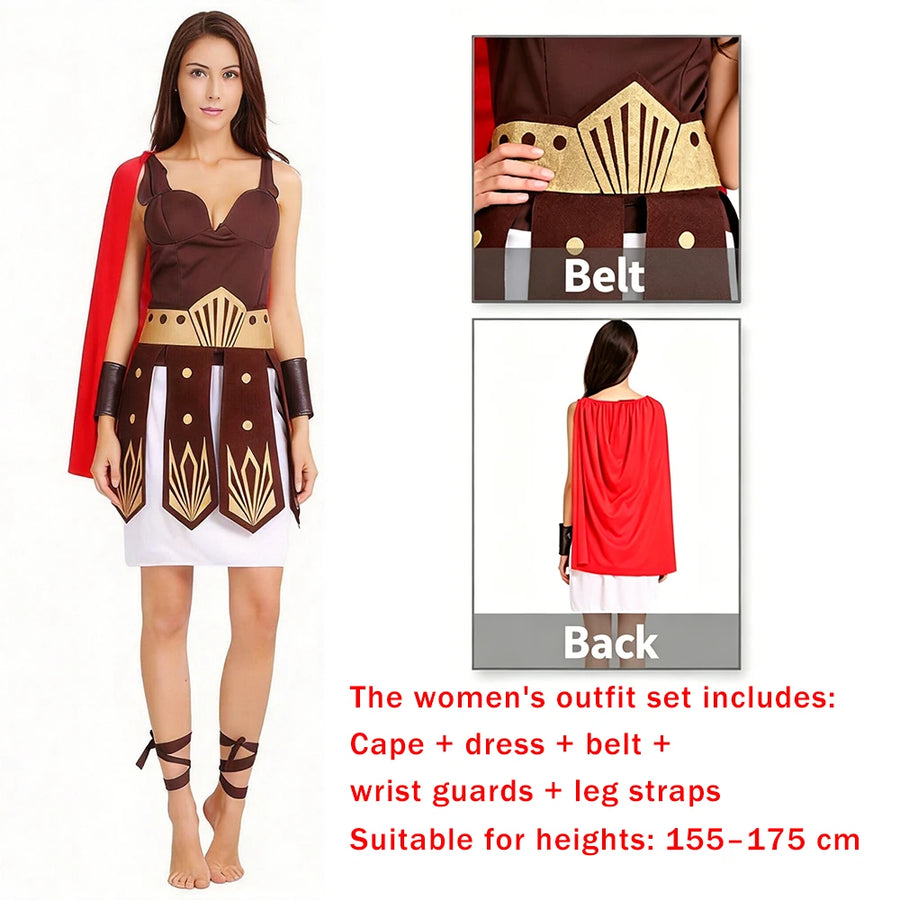 Déguisement Guerrier Romain avec Cape – Homme ou Femme – vue 5