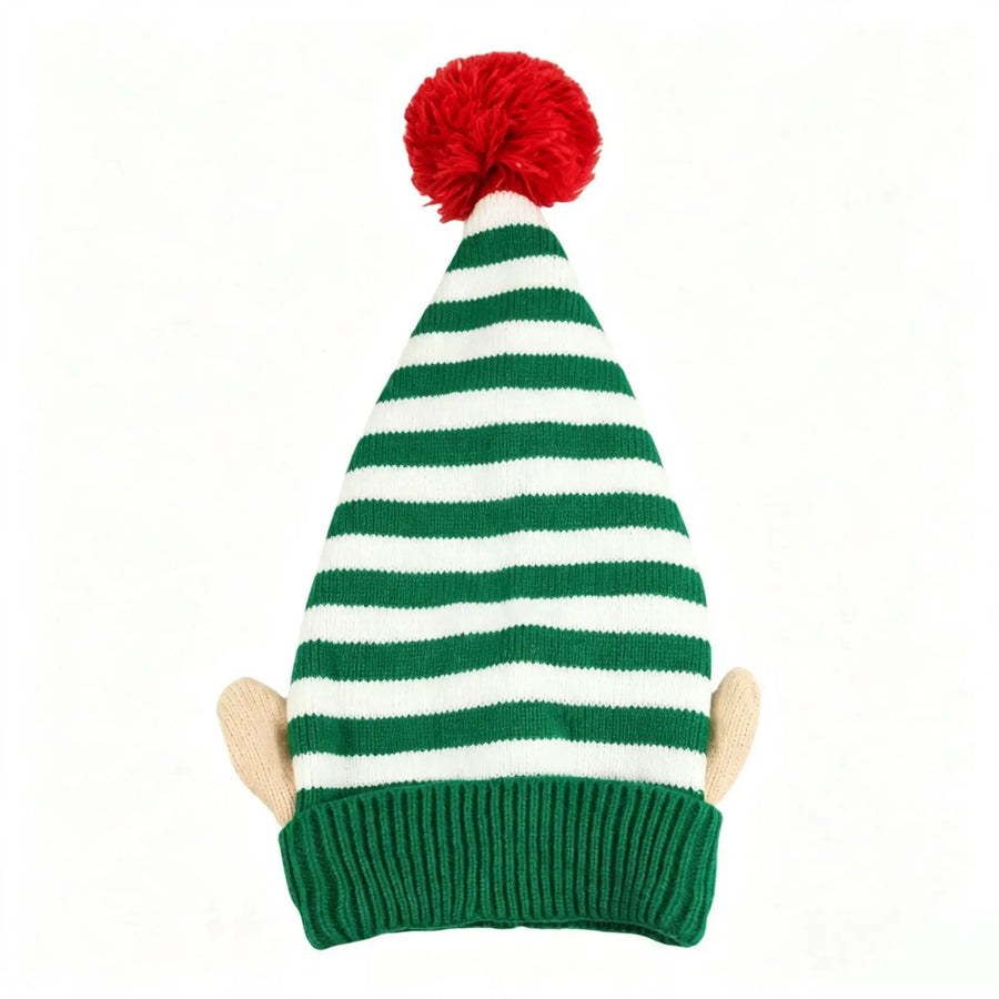 Bonnet de Lutin Rayé avec Oreilles