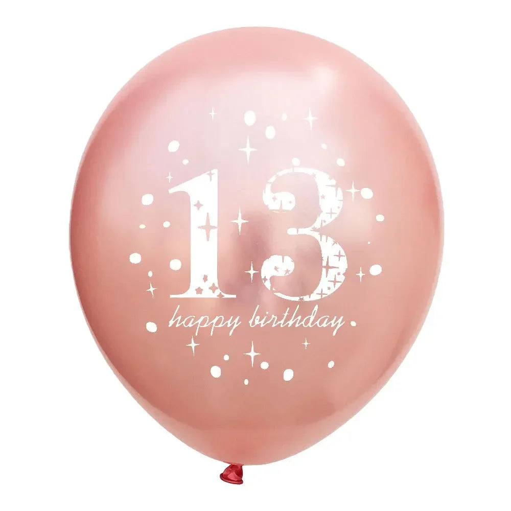 Lot de 15 Ballons Latex Or, Argent et Confettis – vue 27