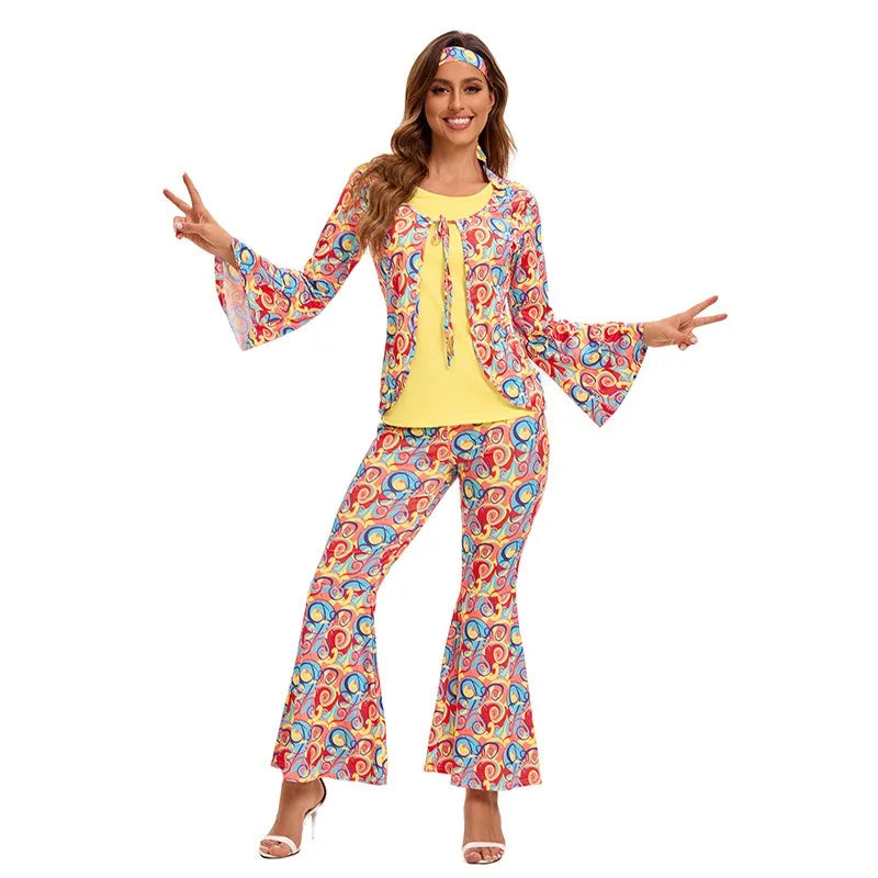 Déguisement Couple Hippie Bohème Années 70 – vue 5
