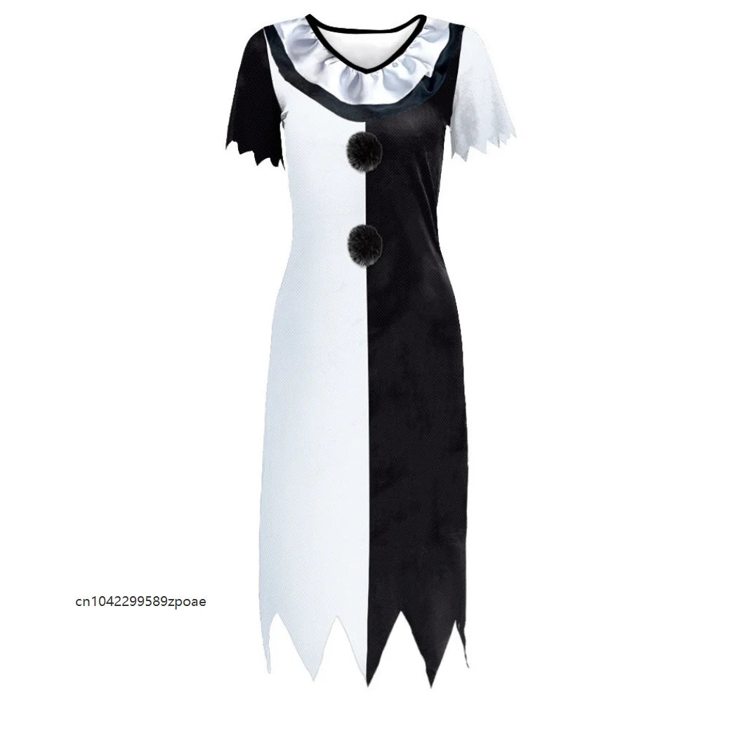 Robe Clown Ensanglantée Fendue – Horreur
