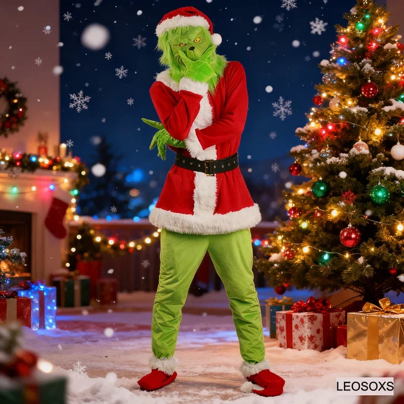 Costume Père Noël Complet avec Masque
