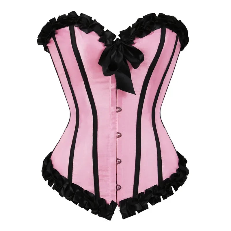 Corset Gothique Baleiné à Lacets