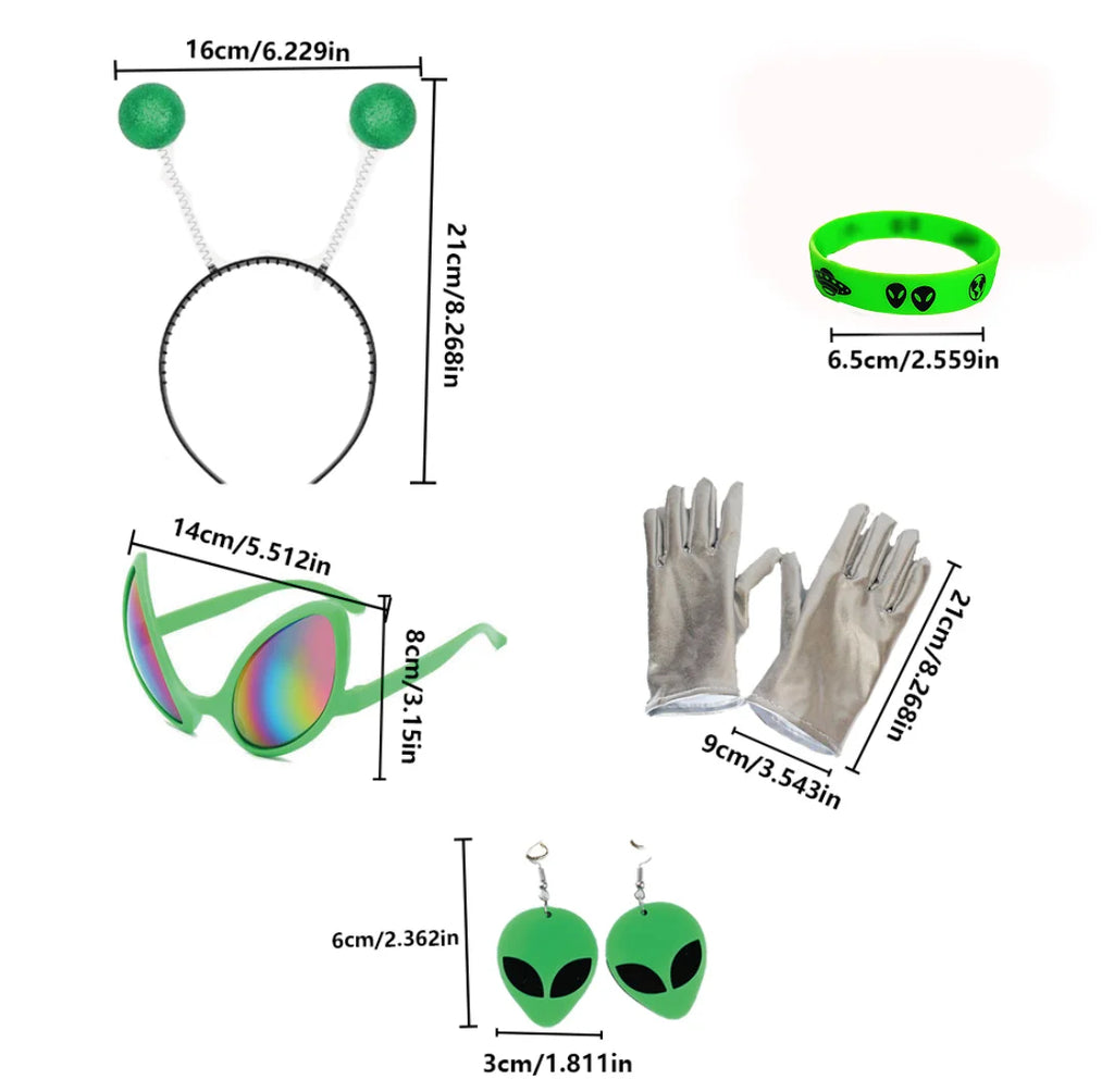 Kit Alien – Coiffe et Lunettes
