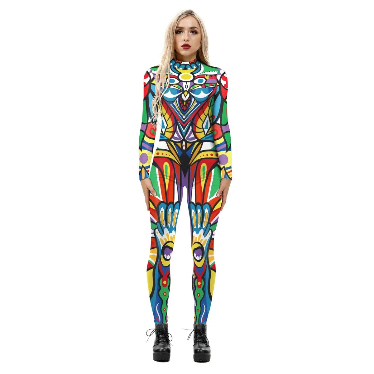Body Tigre Camouflage Coloré Femme