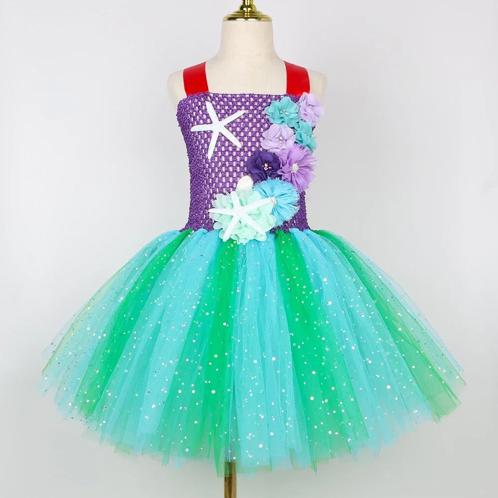 Robe Tutu Sirène Pailletée Fille – vue 3