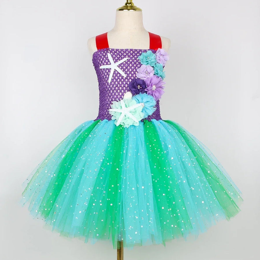 Robe Tutu Sirène Pailletée Fille – vue 3