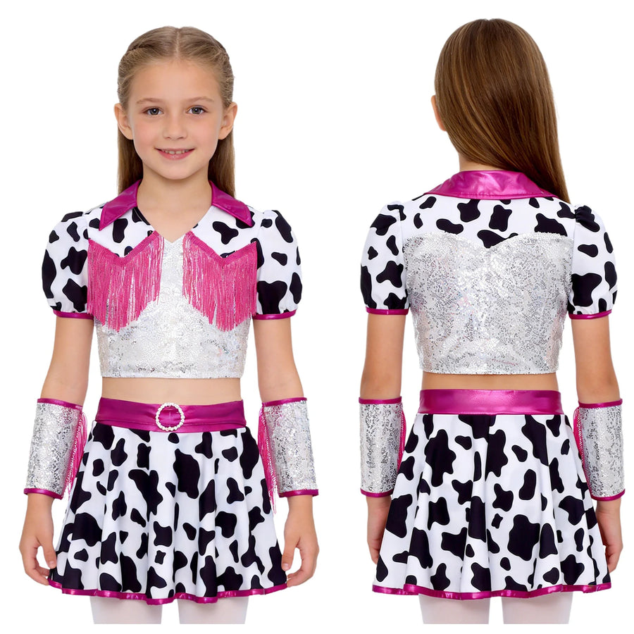 Déguisement Cow-Girl Sequins Fille