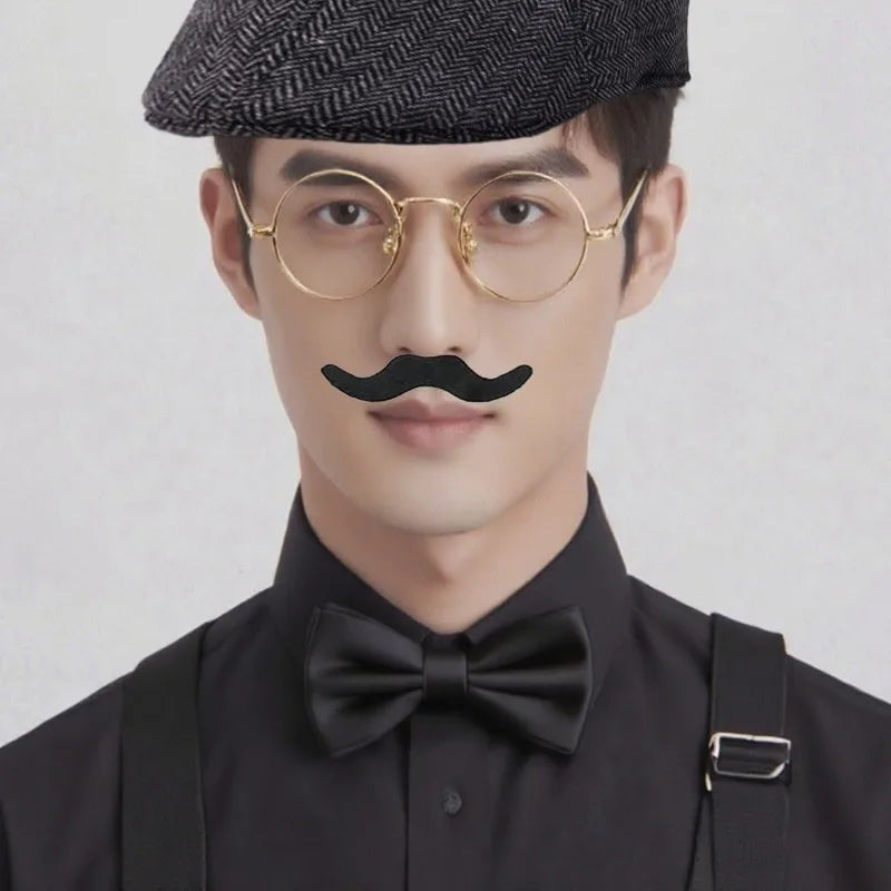 Kit Accessoires Années 20 Homme – Béret, Bretelles et Montre à Gousset – vue 3