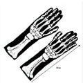 Gants Squelette Halloween