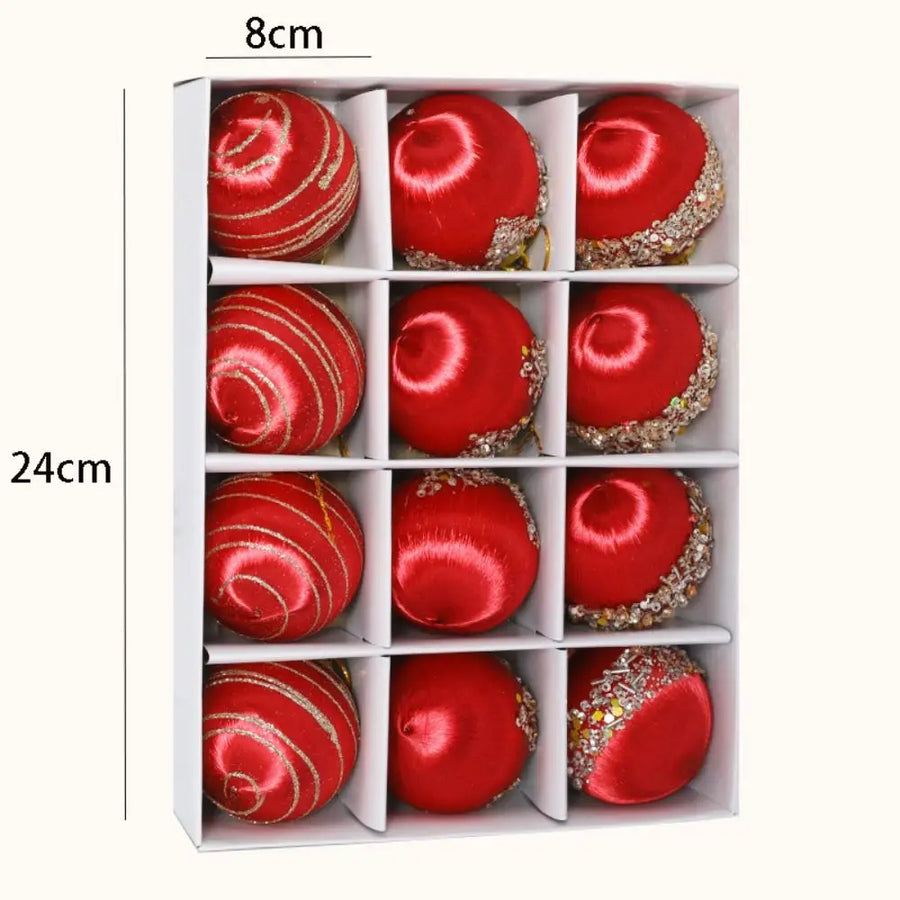 Boules de Noël 6 cm – Coloris et Lots au Choix