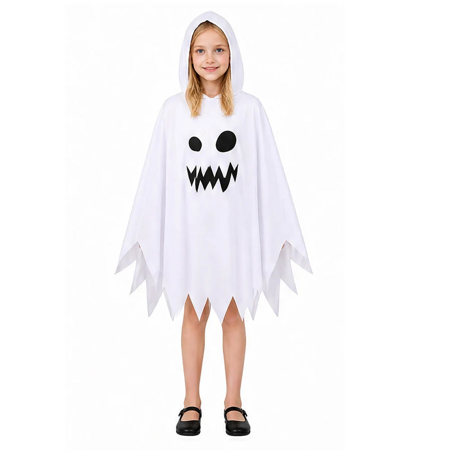 Cape Fantôme Blanc à Capuche Phosphorescente – vue 8