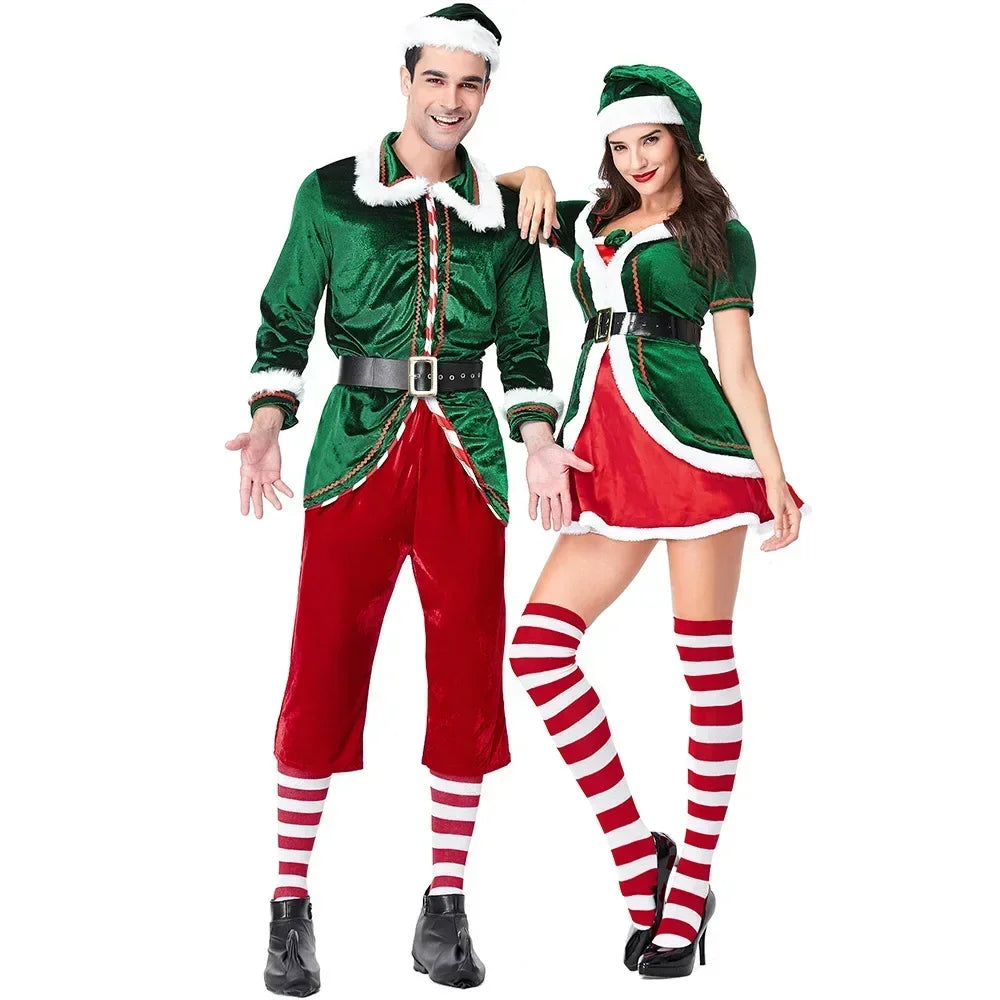 Déguisement Noël Père Noël ou Lutine – Homme/Femme M à XXL