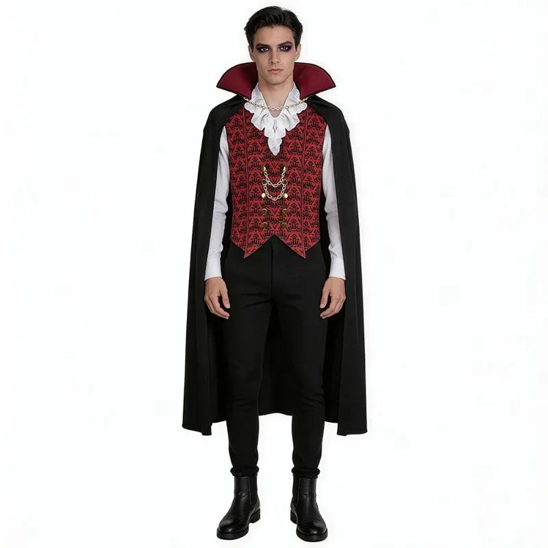 Déguisement Vampire Diable Homme – Chemise et Cape