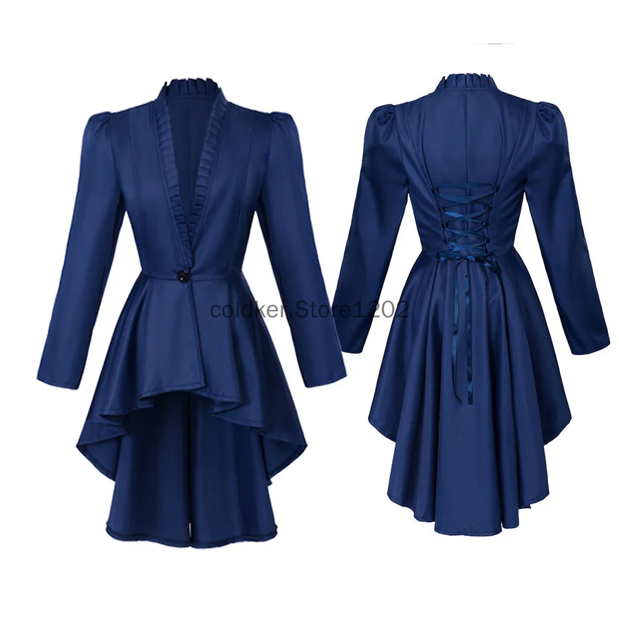 Veste Queue-de-Pie Victorienne Steampunk Femme