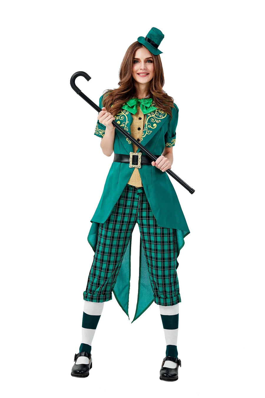 Déguisement Lutin Vert Femme – Robe et Chapeau – vue 7