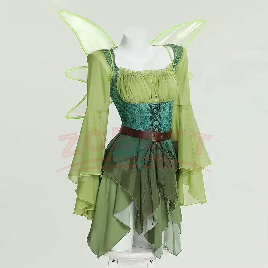 Robe Elfe Verte Femme – Avec ou Sans Ailes