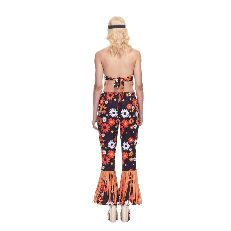 Déguisement Hippie Flower Power Femme – vue 4