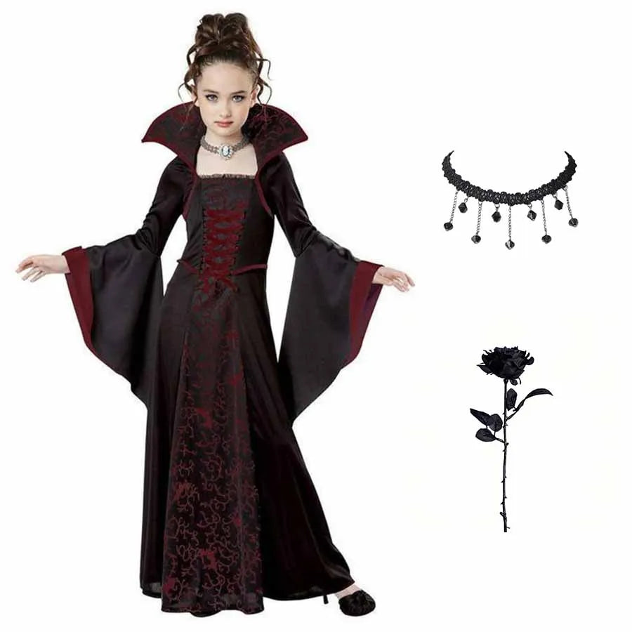 Robe Tutu Longue Vampire Fille