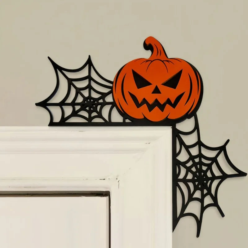 Décorations d'Angle de Porte Halloween en Bois – 8 Modèles