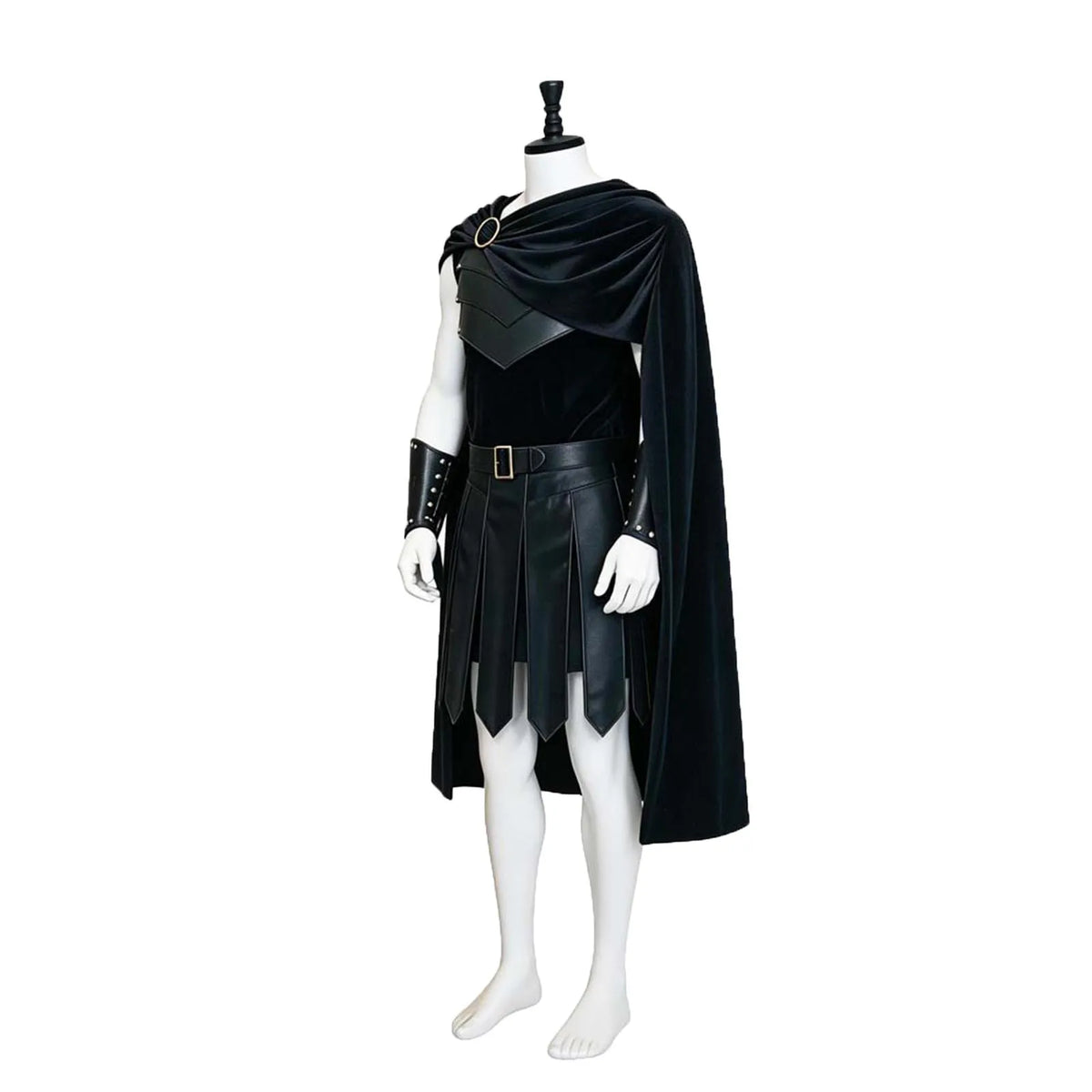 Déguisement Spartiate Gladiateur Homme – Armure en Cuir et Cape – vue 5