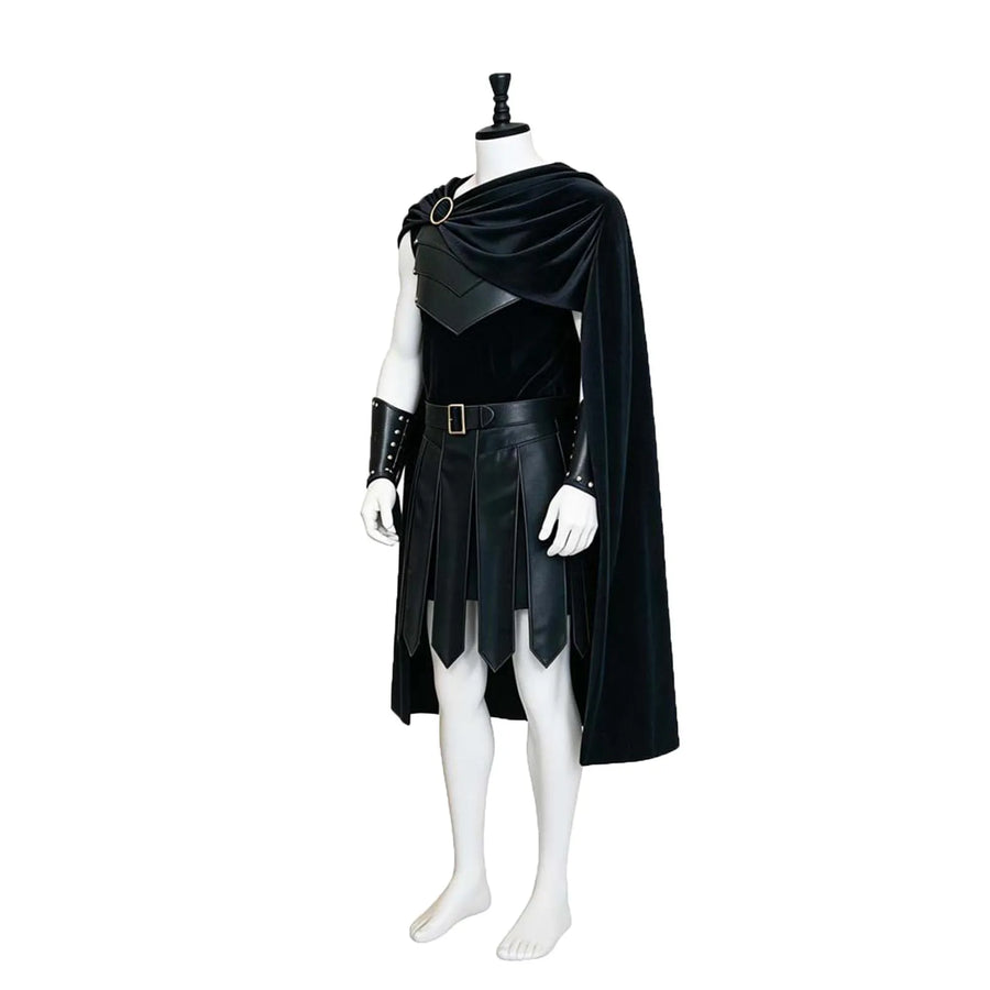 Déguisement Spartiate Gladiateur Homme – Armure en Cuir et Cape – vue 5