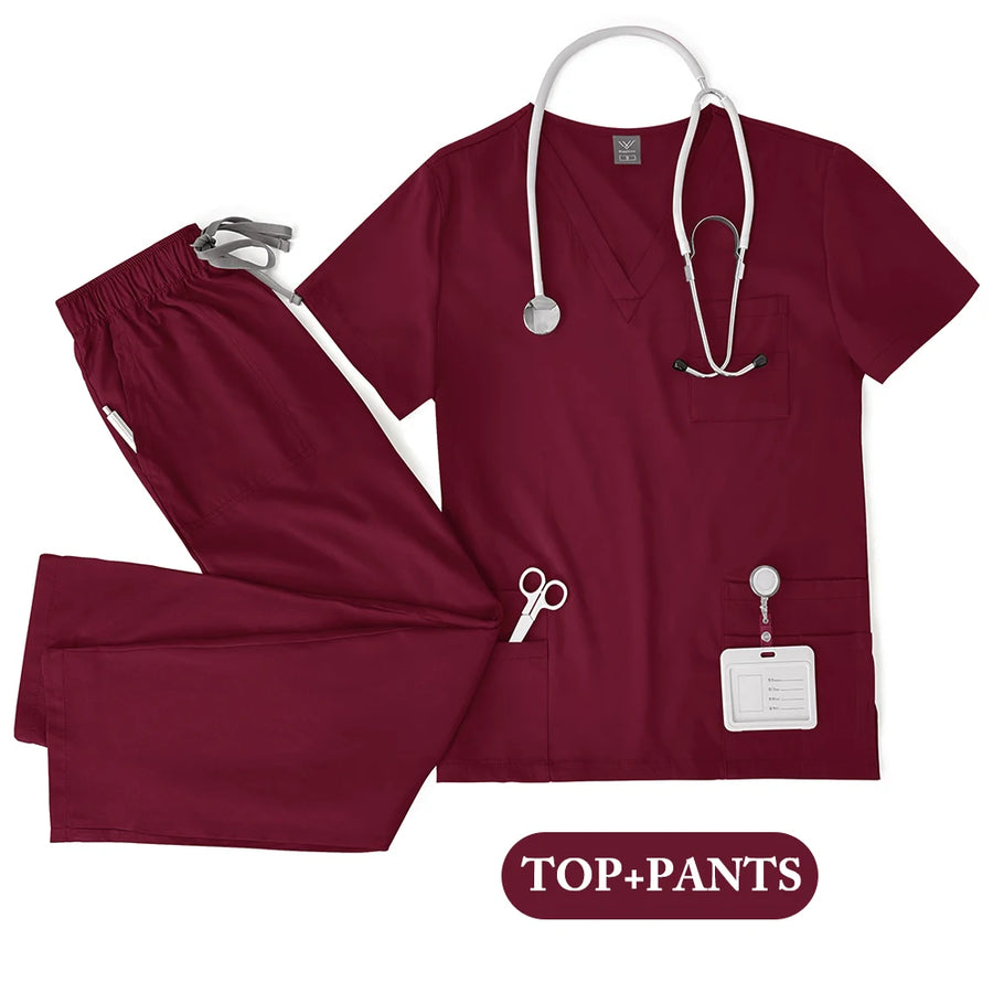 Tenue Médicale Mixte – Haut et Pantalon, Plusieurs Coloris