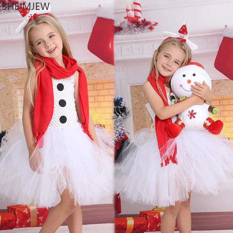 Robe Ballerine Bonhomme de Neige Femme