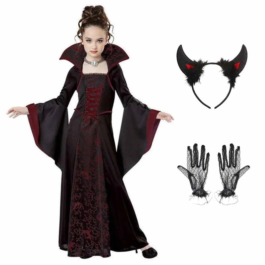 Robe Tutu Longue Vampire Fille