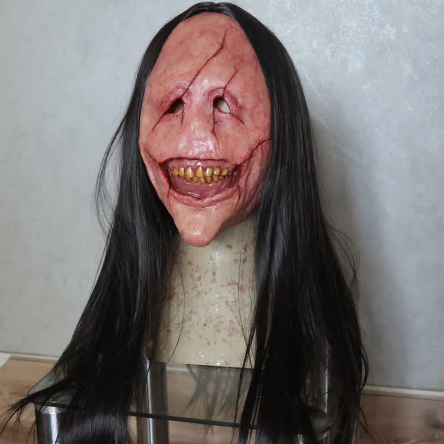 Masque Fantôme Maudit à Cheveux – Masque d'Horreur – vue 6