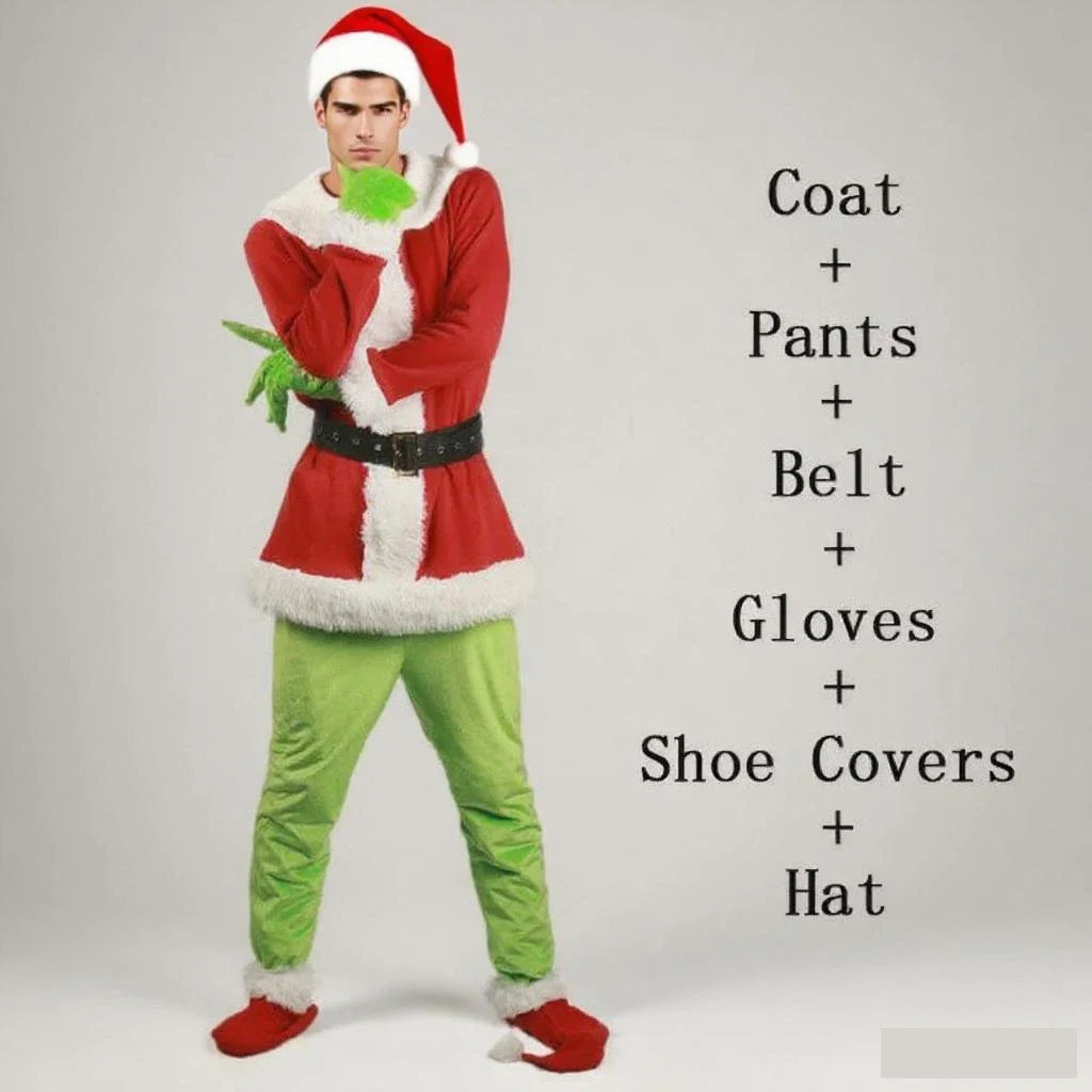 Costume Père Noël Complet avec Masque – vue 5