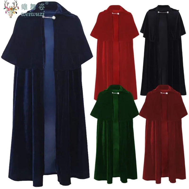 Cape Gothique Médiévale Homme – Noir ou Bordeaux